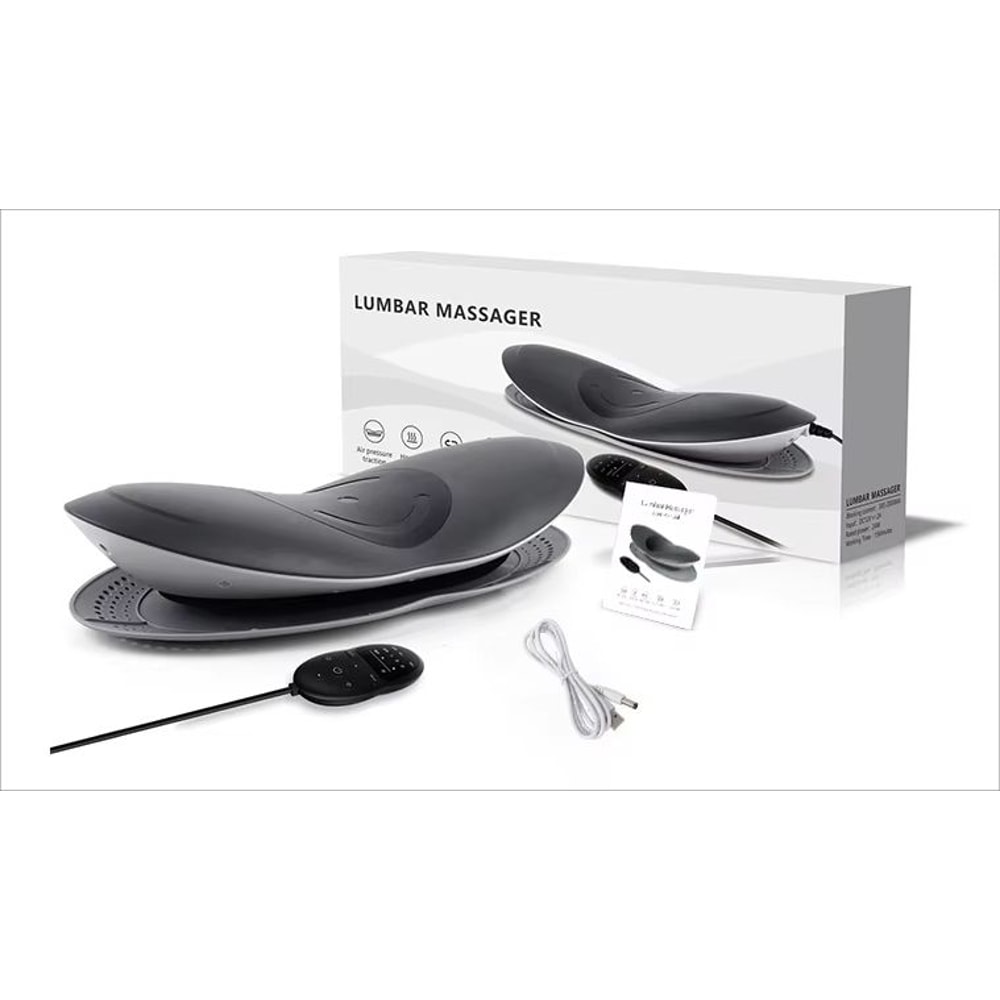 Electric Lumbar Traction Massager With Vibration Heat Spine Support For Back Relaxation 6