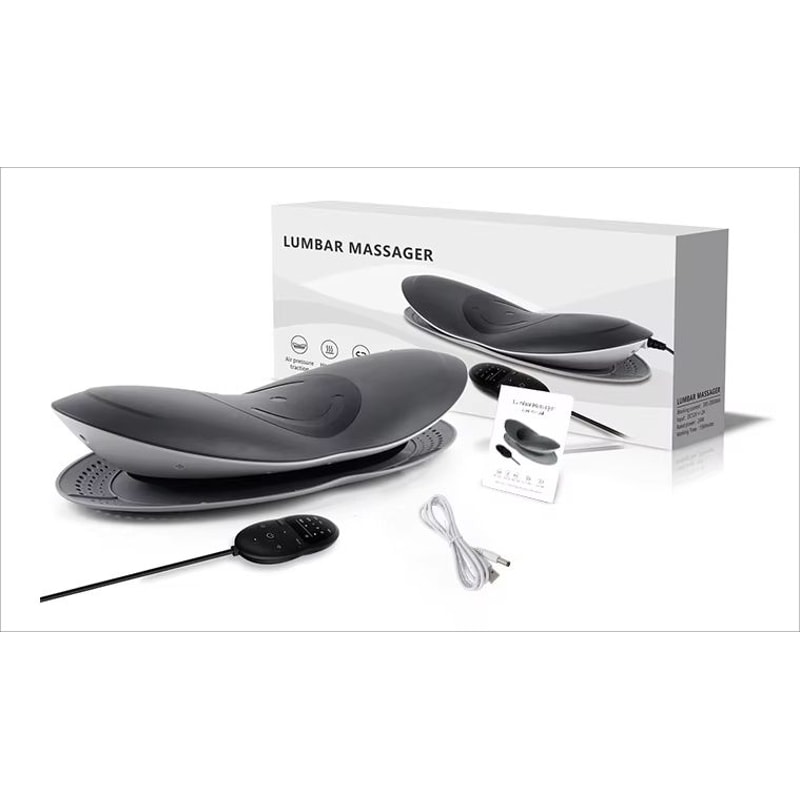 Electric Lumbar Traction Massager With Vibration Heat Spine Support For Back Relaxation 6