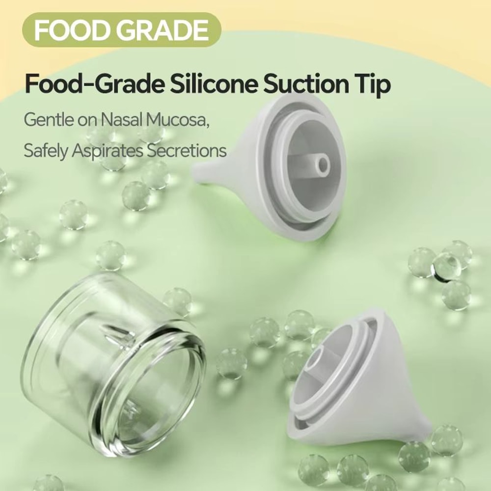 Rechargeable Electric Baby Nasal Aspirator With 9 Adjustable Suction Levels And Dual Silicone Tips 2