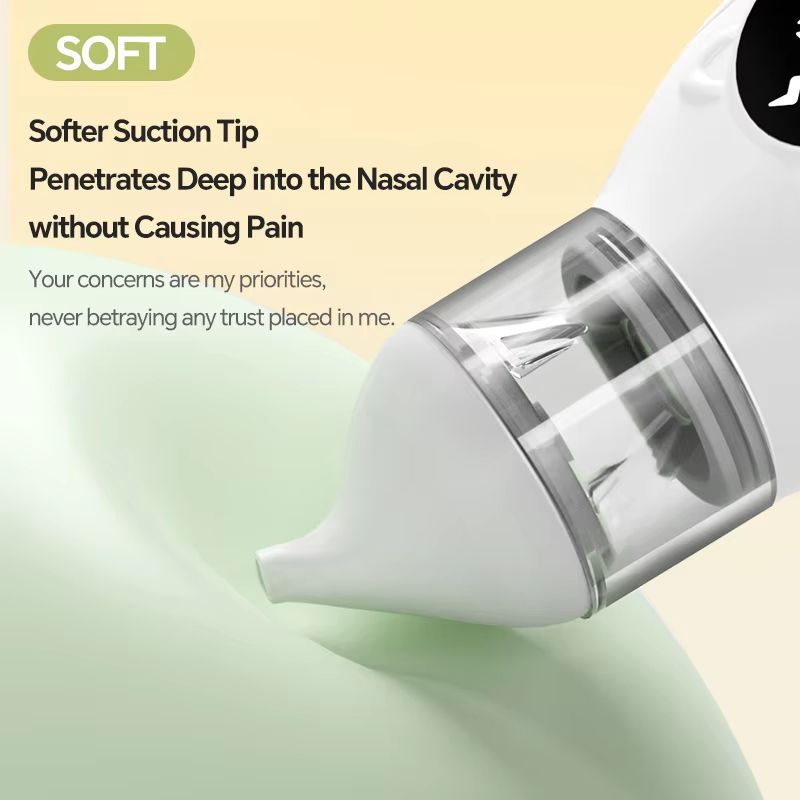 Rechargeable Electric Baby Nasal Aspirator With 9 Adjustable Suction Levels And Dual Silicone Tips 3