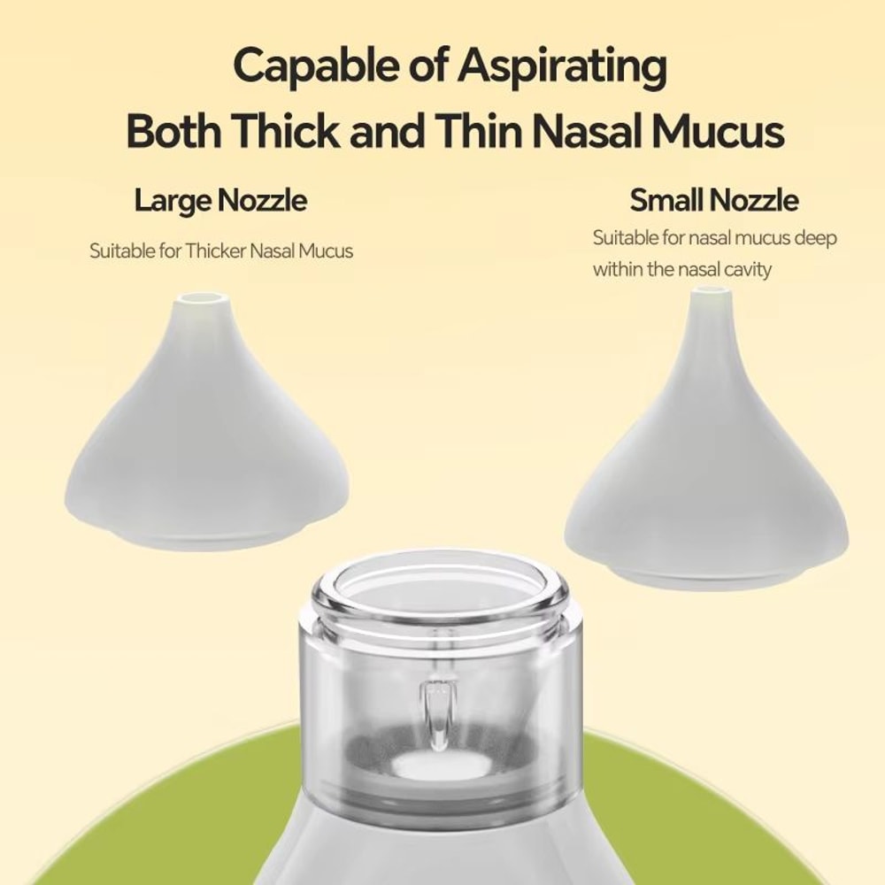 Rechargeable Electric Baby Nasal Aspirator With 9 Adjustable Suction Levels And Dual Silicone Tips 4