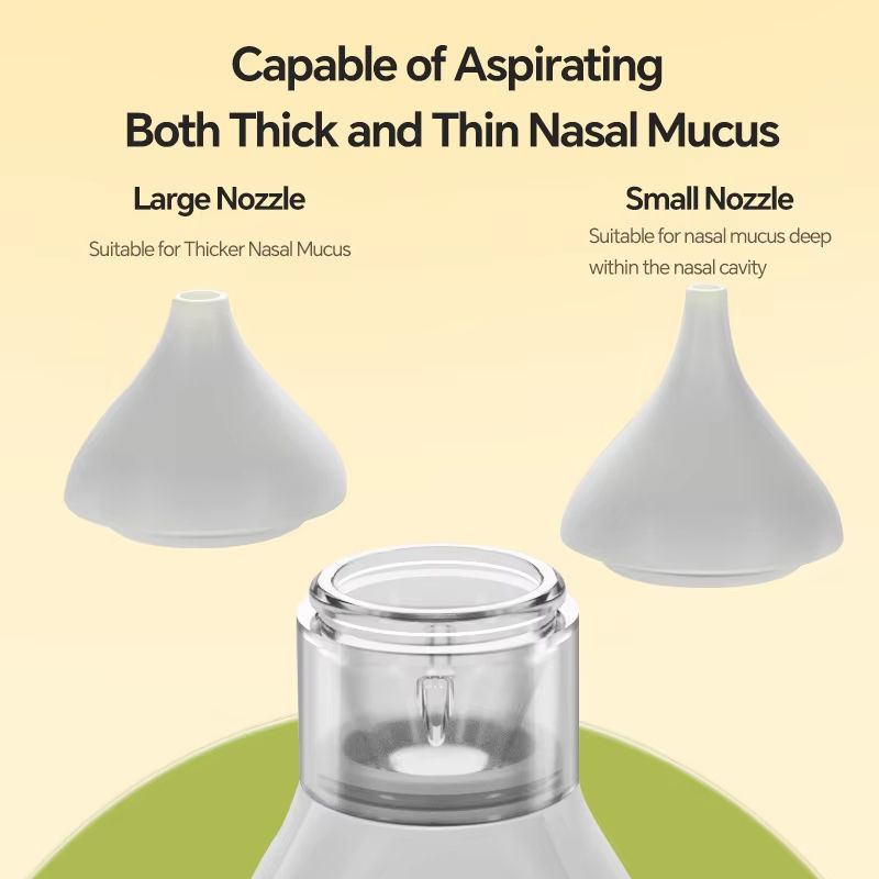 Rechargeable Electric Baby Nasal Aspirator With 9 Adjustable Suction Levels And Dual Silicone Tips 4