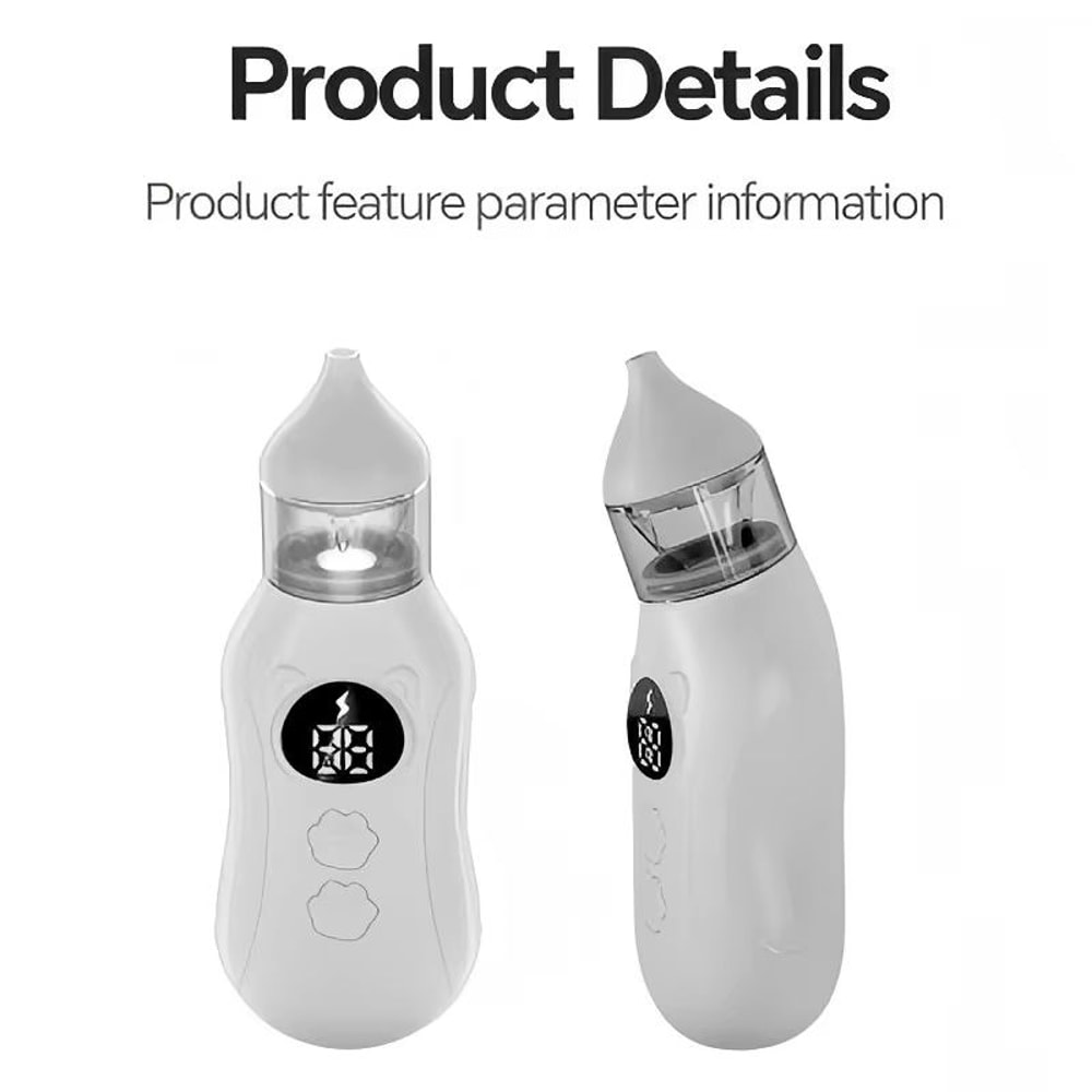 Rechargeable Electric Baby Nasal Aspirator With 9 Adjustable Suction Levels And Dual Silicone Tips 5