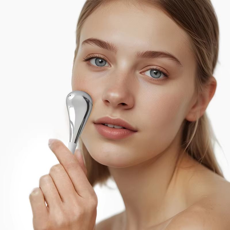 Stainless Steel Ice Globes For Face Eyes Cryo Cooling Beauty Rollers For Puffiness Wrinkles Skin 1
