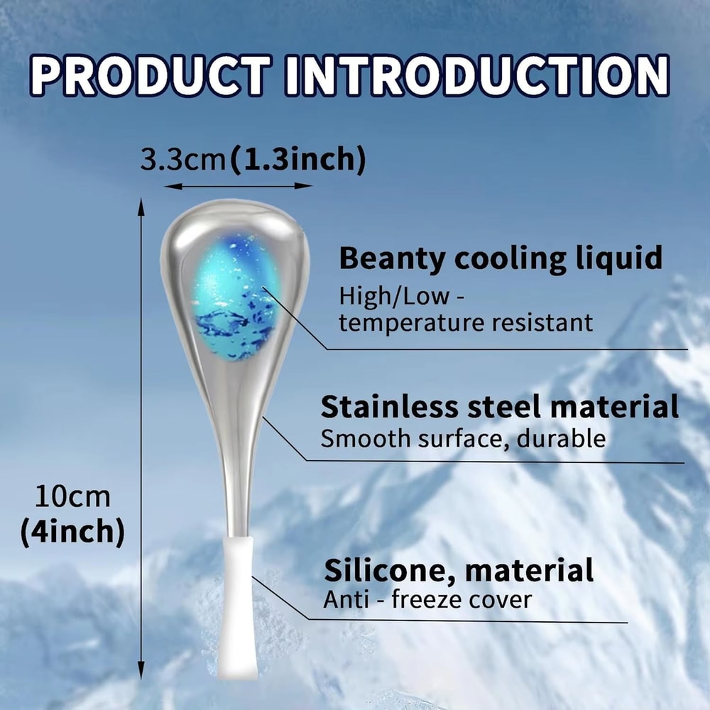 Stainless Steel Ice Globes For Face Eyes Cryo Cooling Beauty Rollers For Puffiness Wrinkles Skin 4