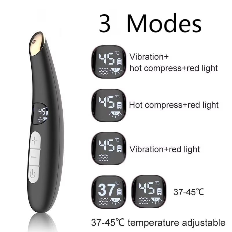 3in1 LED Eye Lift Wand With Red Light Therapy Vibration Heat For Puffiness Dark Circles Dry Eye R 2