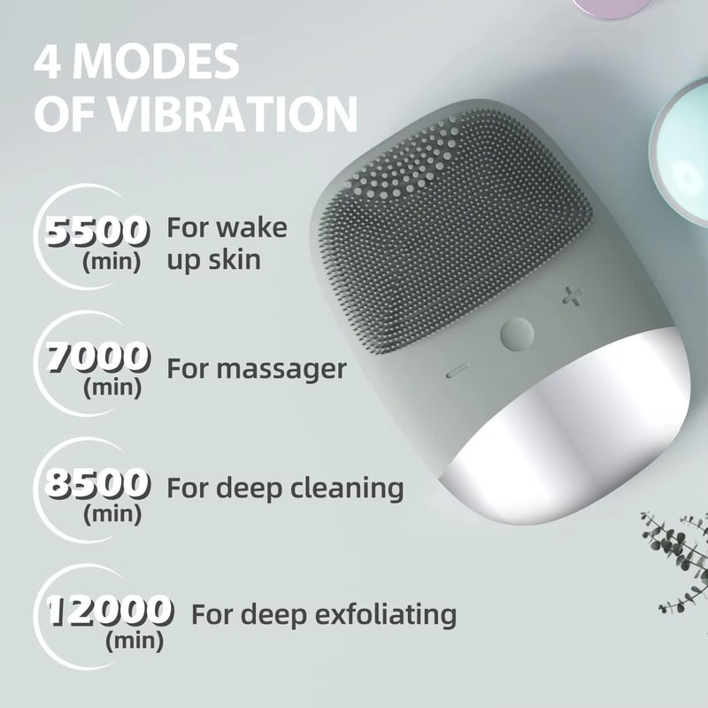 3in1 Electric Waterproof Silicone Facial Cleansing Brush With DeepClean Exfoliation And Blackhead R 2