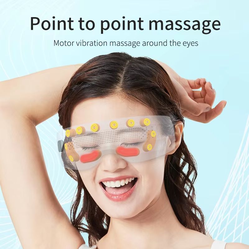 Rechargeable Eye Acupressure Massager With Vibration Bluetooth And 3 Modes For Refreshing Eye Care 3