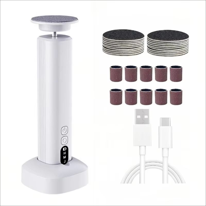 Cordless Electric Foot Callus Remover With 6 Speeds And Replaceable Sandpaper Pads For Feet 0