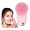 Silicone Face Cleansing Brush Electric Facial Scrubber Massager Sonic Vibration Waterproof Skin Car 0