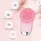 Silicone Face Cleansing Brush Electric Facial Scrubber Massager Sonic Vibration Waterproof Skin Car 3