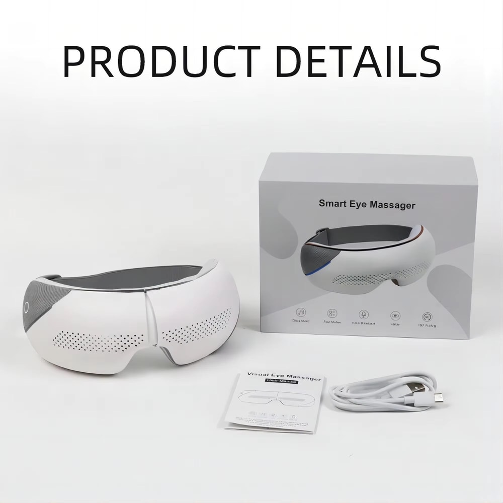 Portable Visible Eye Massager With Bluetooth Music And 4 Mode Massage For Eye Care And Sleep 6