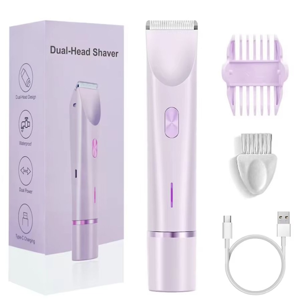 2 In 1 Women Electric Razor And Body Trimmer For Bikini Underarms Legs And Face Waterproof Painless 6