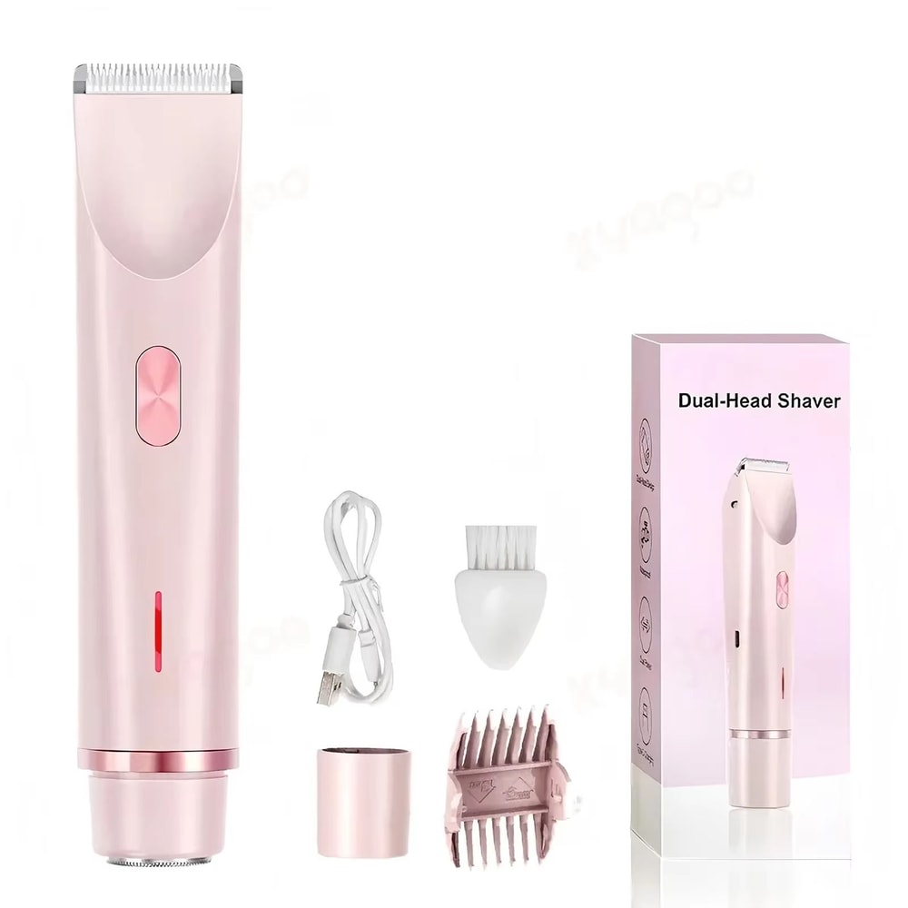 2 In 1 Women Electric Razor And Body Trimmer For Bikini Underarms Legs And Face Waterproof Painless 7