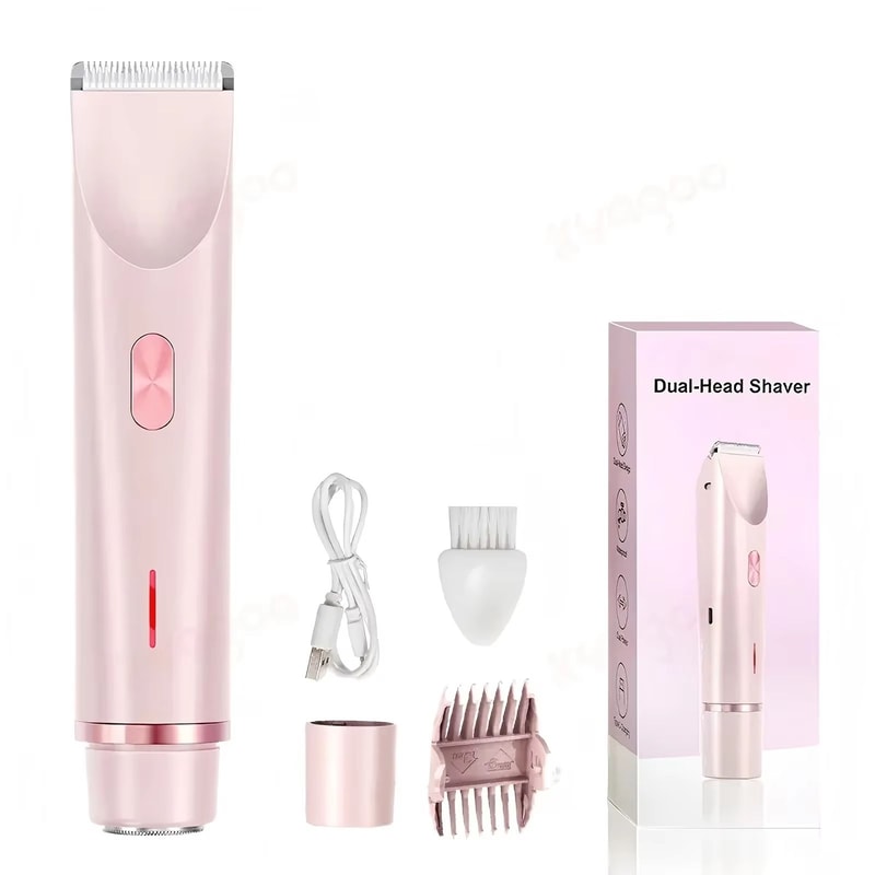 2 In 1 Women Electric Razor And Body Trimmer For Bikini Underarms Legs And Face Waterproof Painless 7