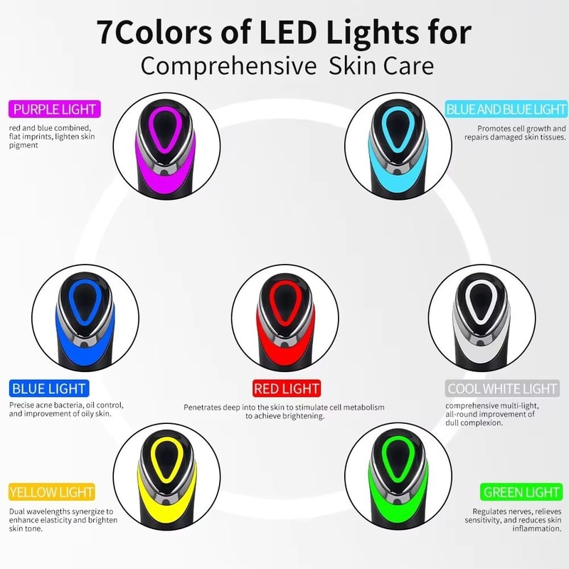 7 Color AgeR Booster Pro Facial Skin Care Device With EMS Microcurrent Lift And LED Therapy For Ant 3