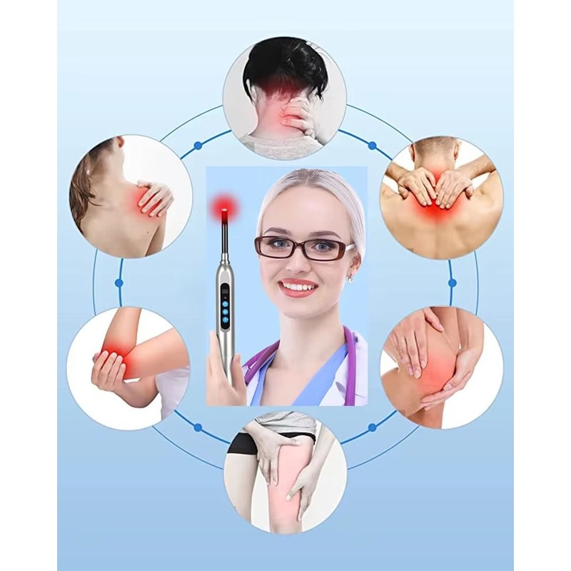 Red Light Therapy Cold Sore Treatment Device With 660 Nm And 850 Nm Near Infrared LED Light Wand 5