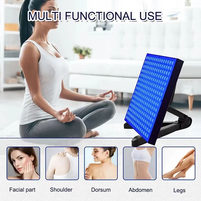 225PCS 45 W UV Tanning Lamp Solarium With Blue Light Adjustable Stand And Foldable Face And Body Ta 3