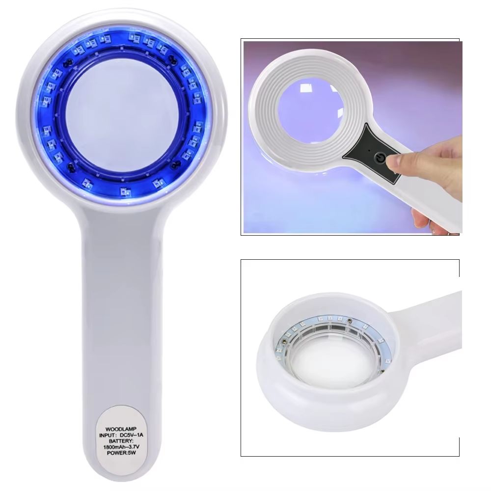 Professional Dermatoscope Skin Medical Magnifier With Woods Lamp UVA Light For Vitiligo And Skin An 4