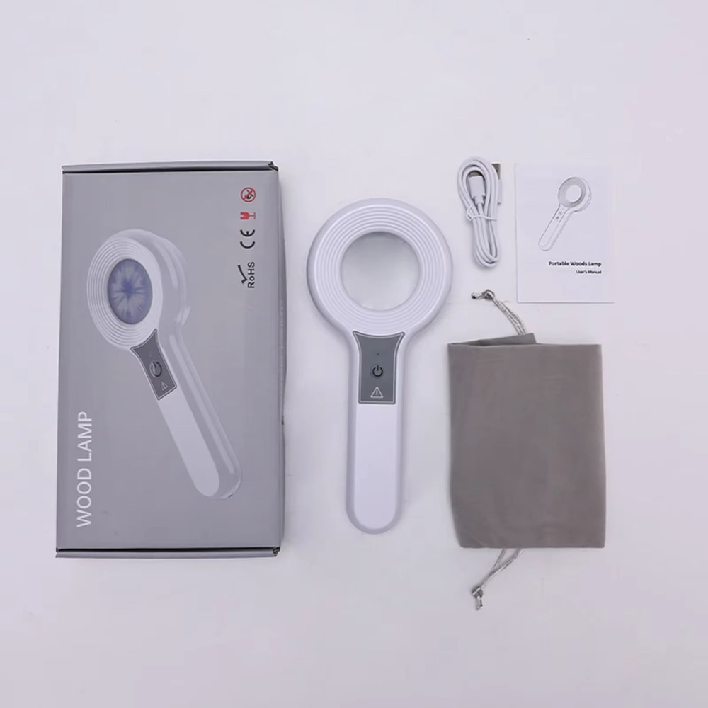 Professional Dermatoscope Skin Medical Magnifier With Woods Lamp UVA Light For Vitiligo And Skin An 5