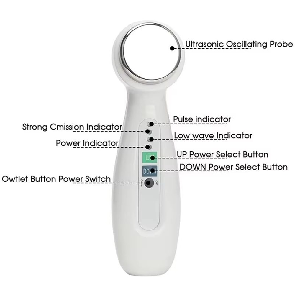 1 MHz Cavitation Ultrasonic Facial And Body Slimming Massager For Skin Tightening AntiAcne And Wrin 2