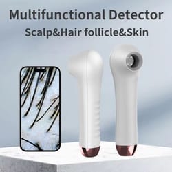 2025 hd scalp and skin analyzer with hair follicle detection and medical-grade magnifier