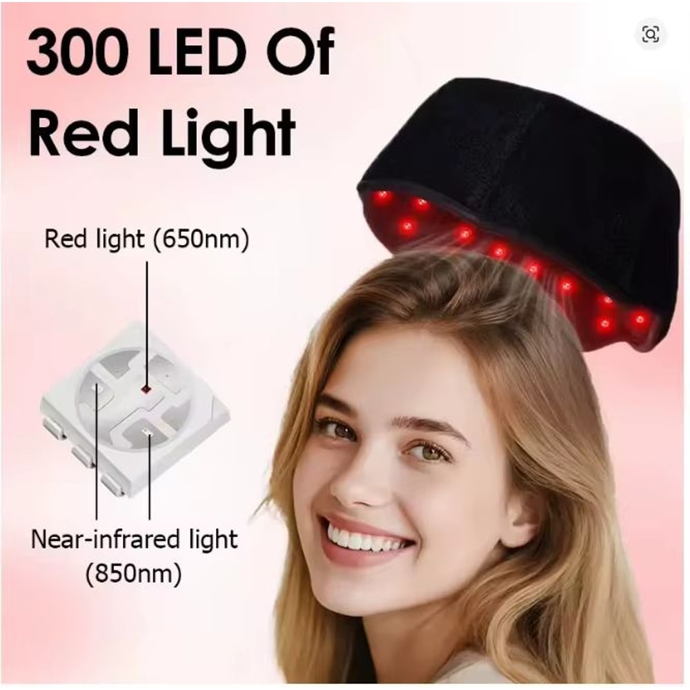 Red Light Hair Growth Cap 300 LED For Scalp Health Faster Growth 1