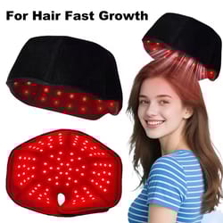 dual-wavelength red light hair growth cap with 660nm & 850nm infrared therapy