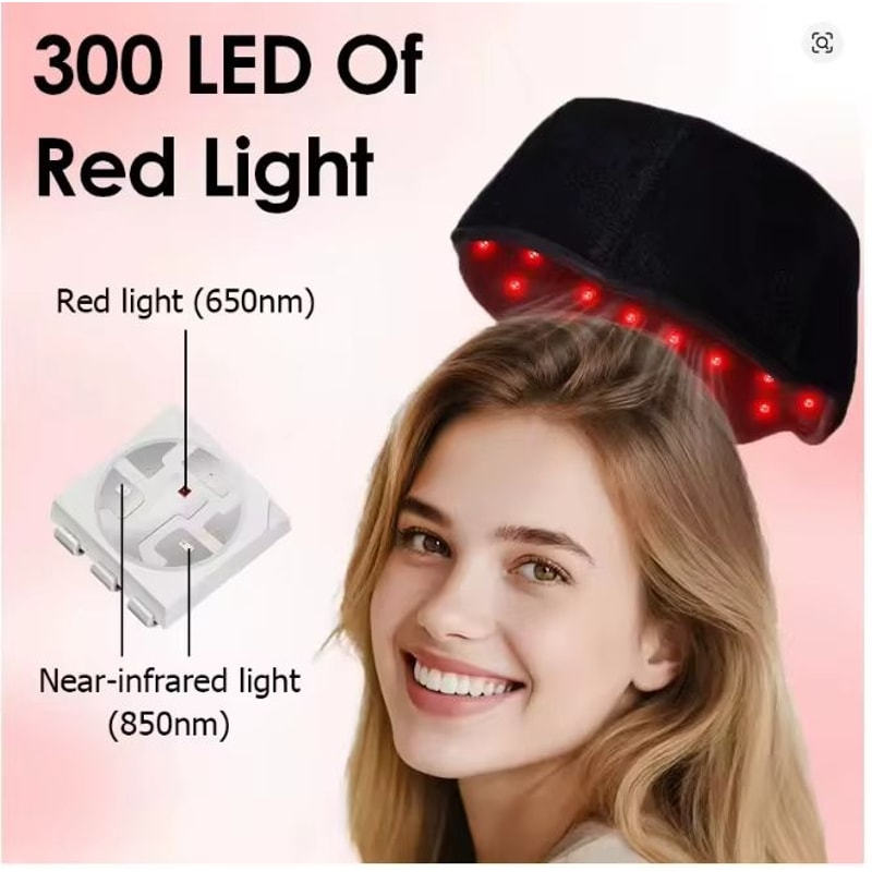 DualWavelength Red Light Hair Growth Cap With 660nm 850nm Infrared Therapy 2