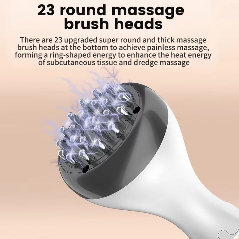 Electric Meridian Gua Sha Body Massager With Microcurrent Vibrate Hot Compress Therapy 5