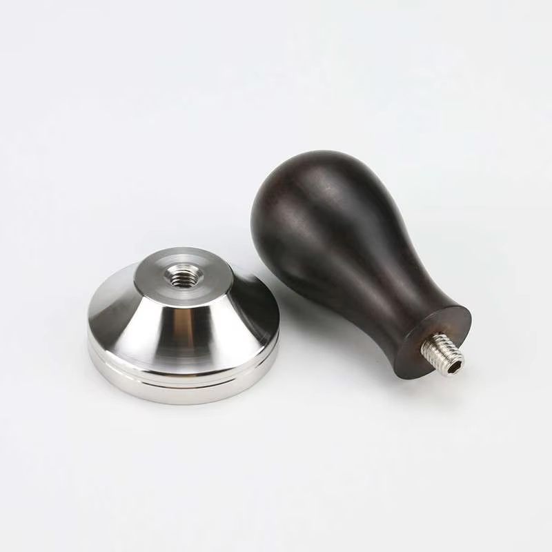 Premium Adjustable Coffee Tamper With Wooden Handle Stainless Steel Base 201in209in224in230in 8