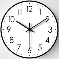8-inch silent non-ticking wall clock for home and office
