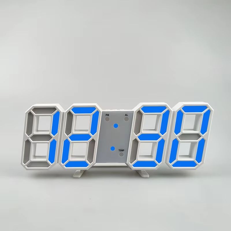 3D LED Digital Alarm Clock With Time Date And Temperature Display 8