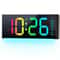Large Digital LED Wall And Table Clock With Remote Control Night Light And Mood Lighting 6