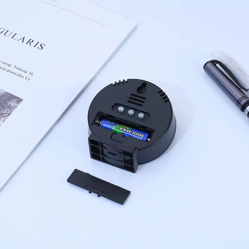 Digital LCD Travel Alarm Clock With Temperature And Hygrometer For Desk Or Wall 4