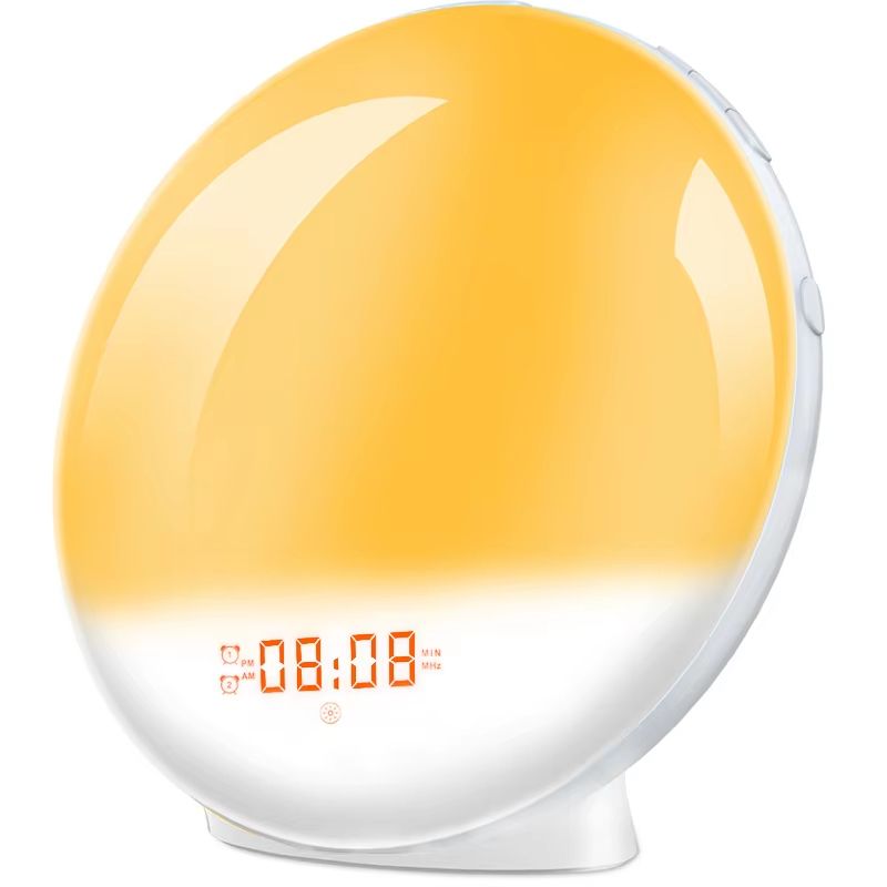 Wake Up Light Alarm Clock With Sunrise Simulation FM Radio Natural Sounds And Night Light 6