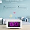 FM Radio Alarm Clock Retro Digital Desk Clock With 7Color Font And DateWeek Display 4