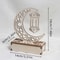 Eid Mubarak LED Light Star And Moon Pendant Wooden Candle Light For Ramadan Home Decor 9