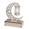 Eid Mubarak LED Light Star And Moon Pendant Wooden Candle Light For Ramadan Home Decor 4