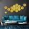 12Pcs Hexagon Acrylic Mirror 3D Wall Sticker For Living Room And Home Decoration 0