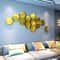 12Pcs Hexagon Acrylic Mirror 3D Wall Sticker For Living Room And Home Decoration 1