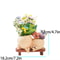 Smiley Rocking Chair Succulent Planter Pot For Indoor Outdoor Garden Decor 5