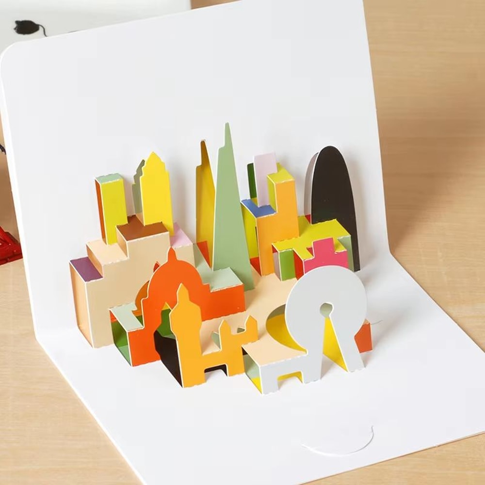 3D PopUp Birthday Celebration Greeting Cards With Envelopes 6