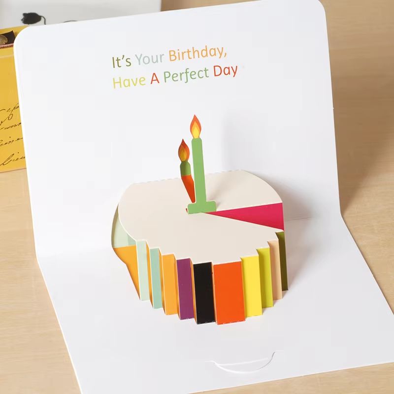 3D PopUp Birthday Celebration Greeting Cards With Envelopes 8