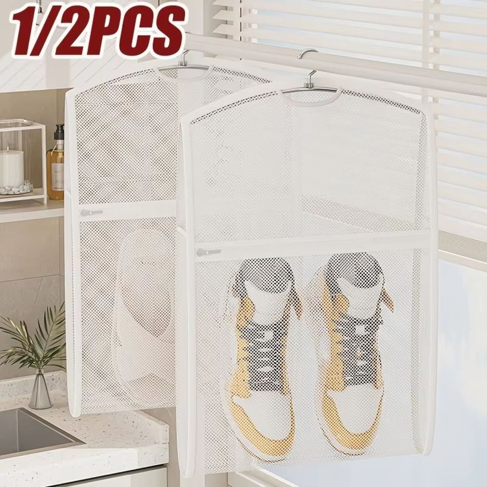 HeavyDuty Foldable Shoe Washing And Drying Mesh Laundry Bag 0