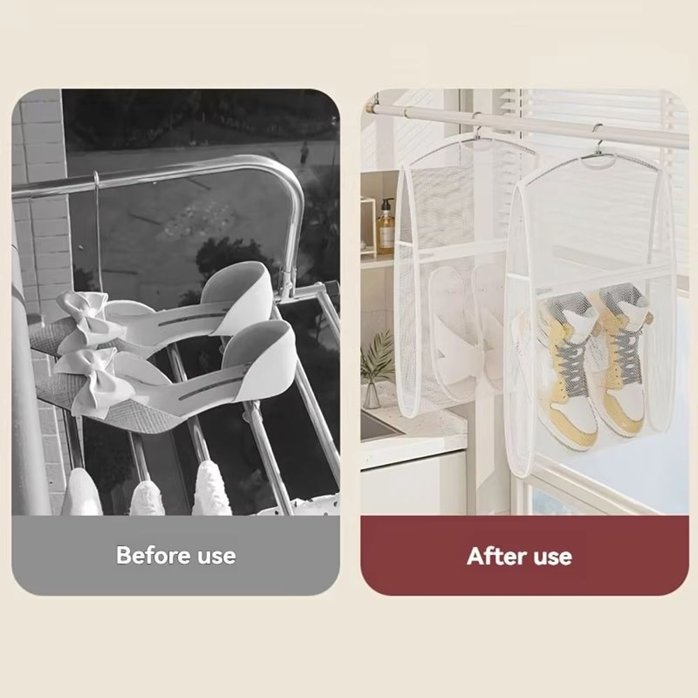 HeavyDuty Foldable Shoe Washing And Drying Mesh Laundry Bag 3