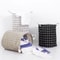 Foldable Cotton Linen Laundry Storage Basket With Waterproof Interior 1