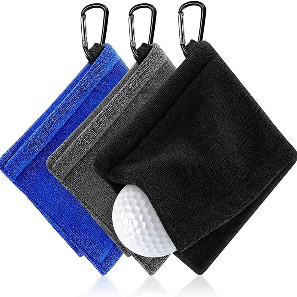 Premium Microfiber Golf Ball And Club Cleaning Towel With Hook 4
