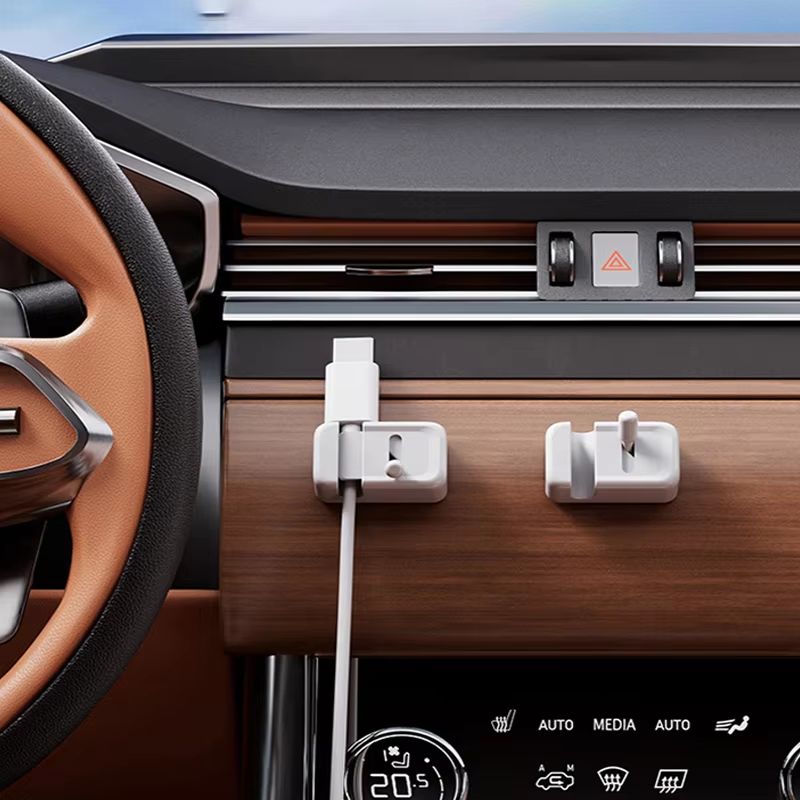 Mini SwitchLock Desk Cable Organizer 3PCS SelfAdhesive Cable Clips For Clean Desktop Cord Control 4