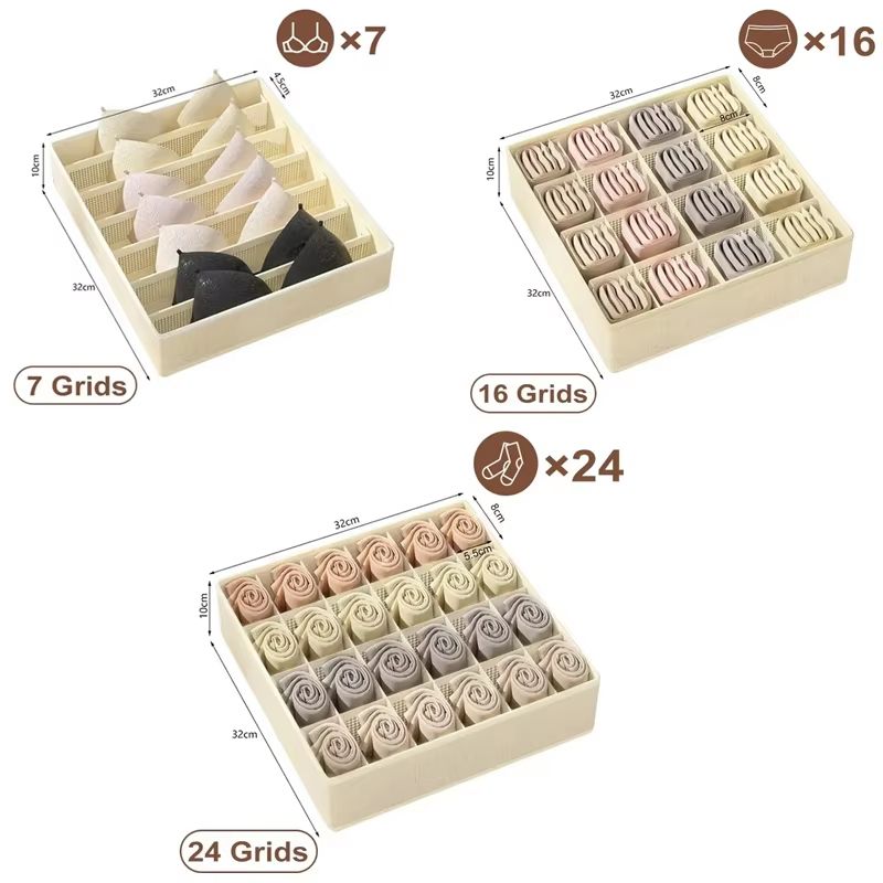 Foldable Wardrobe Clothes Storage Box With Reinforced PP Board 5